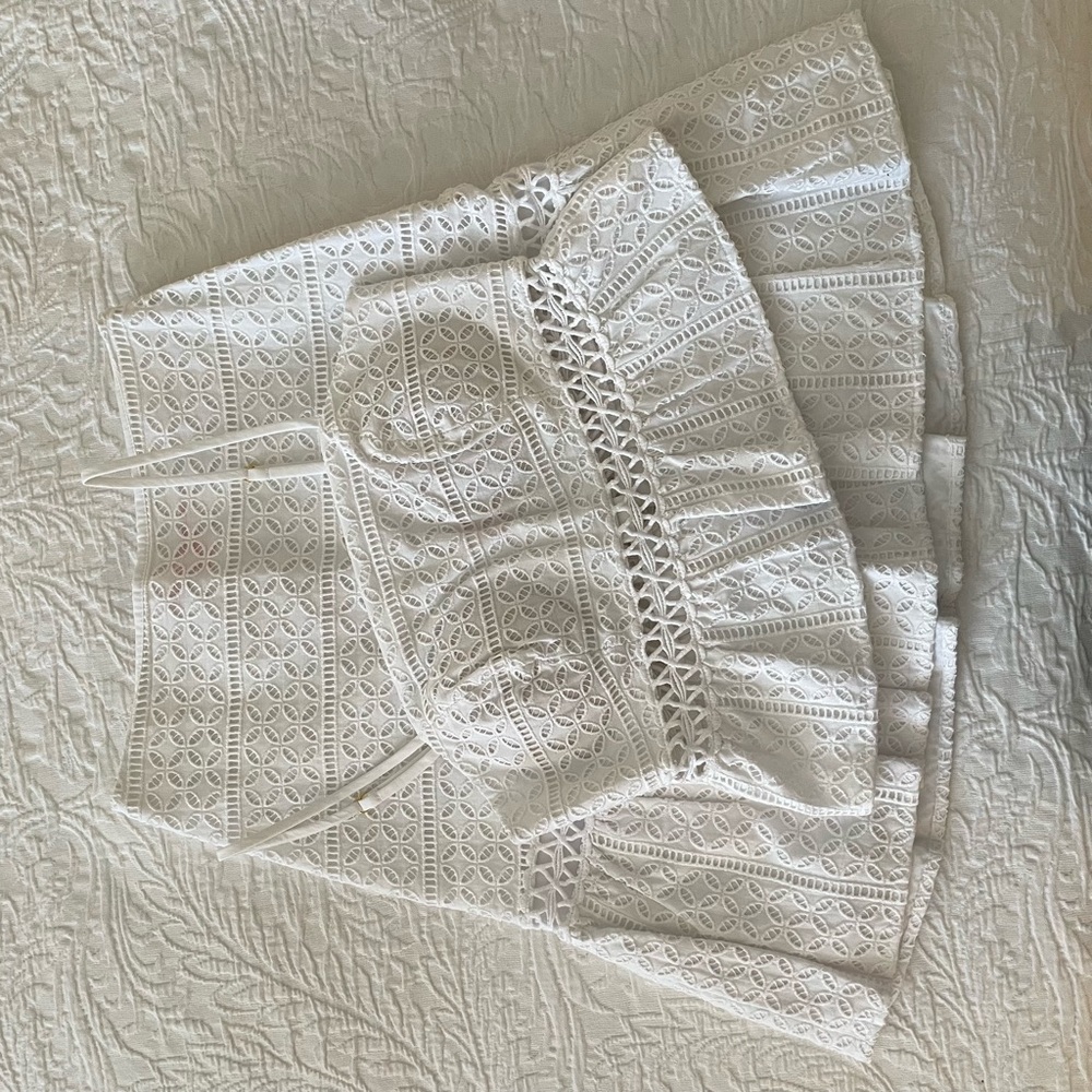 Lilly Pulitzer White two piece set dress lace eyelet
